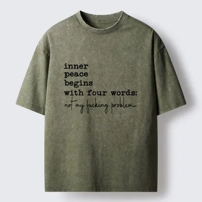 Tokyo‑Tiger Sarcastic Life Vibe Washed T‑Shirt