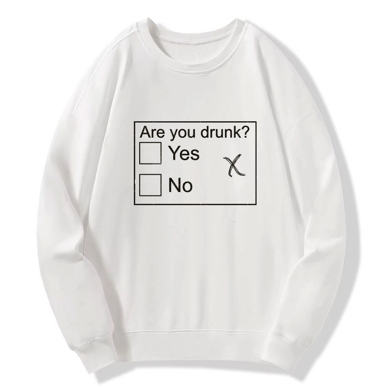 Tokyo-Tiger Confused Drunk Checkbox Graphic Classic Sweatshirt