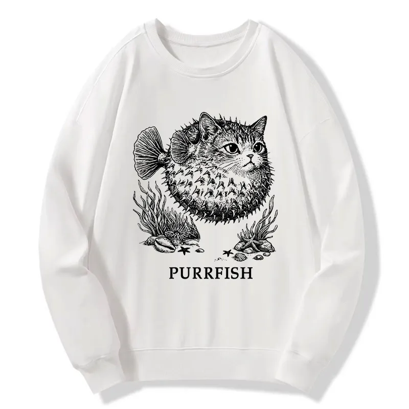 Tokyo-Tiger Spiky Puffer With Cute Cat Head Classic Sweatshirt Sale