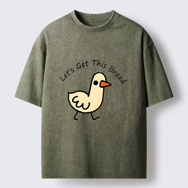 Tokyo-Tiger Earn Money Duck Meme Washed T-Shirt