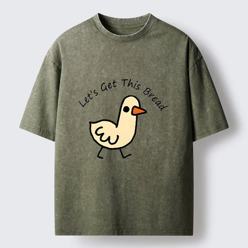 Tokyo-Tiger Earn Money Duck Meme Washed T-Shirt