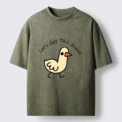 Tokyo-Tiger Earn Money Duck Meme Washed T-Shirt