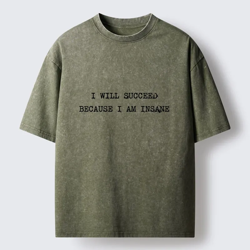 Tokyo-Tiger Crazy Success Mindset Washed T-Shirt
