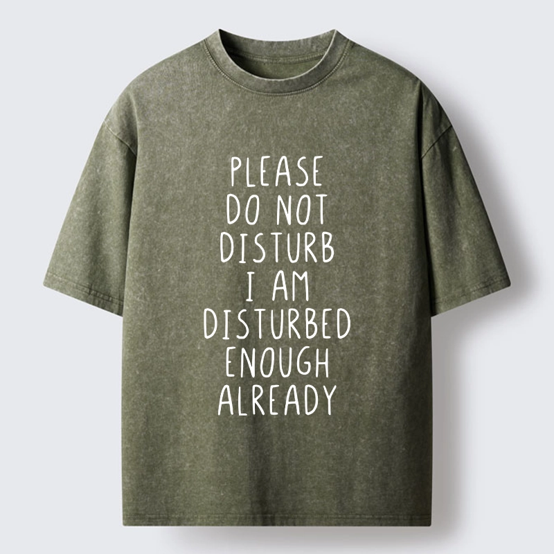 Tokyo-Tiger Leave Me Alone Vibe Washed T-Shirt