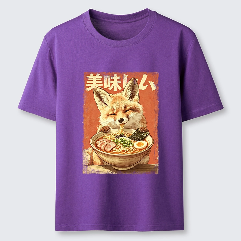 Tokyo-Tiger Ramen Loving Fox Art Classic T-Shirt