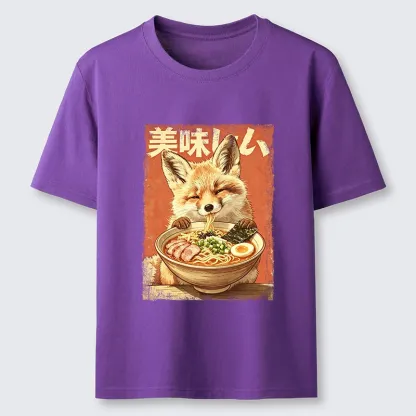 Tokyo-Tiger Ramen Loving Fox Art Classic T-Shirt