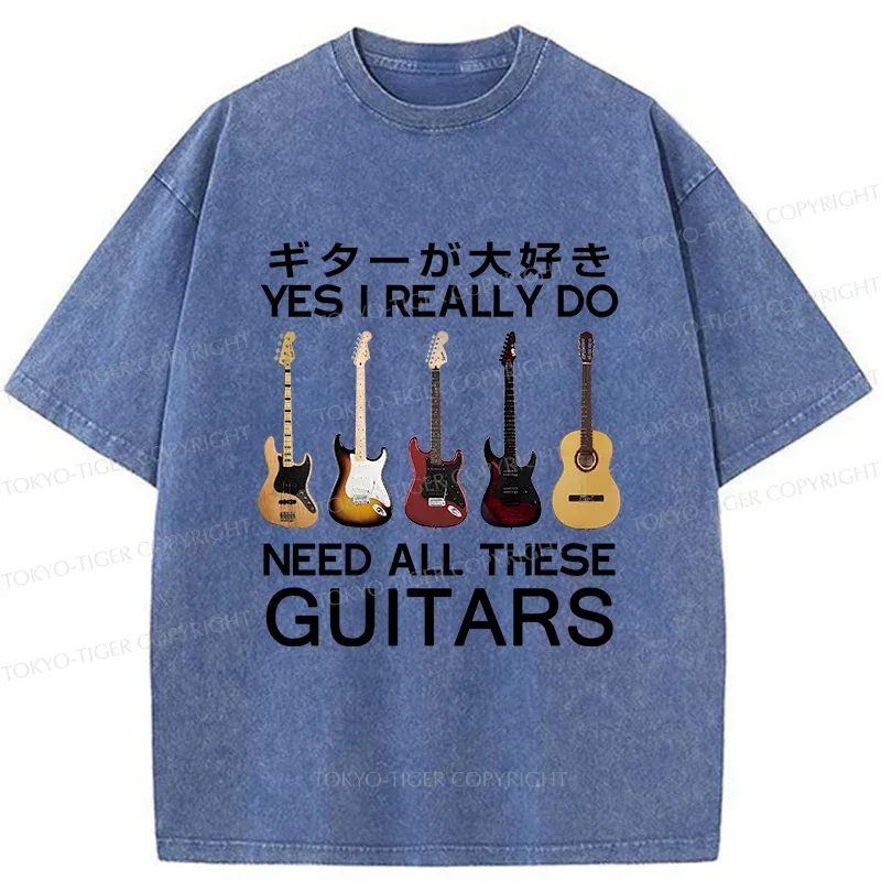 Tokyo-Tiger I Need All Guitar Washed T-Shirt