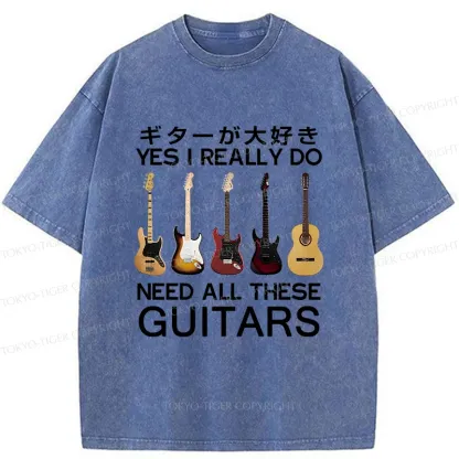 Tokyo-Tiger I Need All Guitar Washed T-Shirt