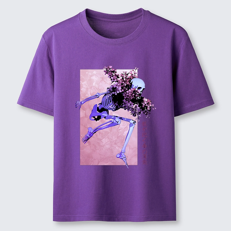 Tokyo-Tiger Dark Floral Bones Classic T-Shirt