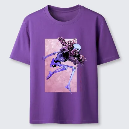 Tokyo-Tiger Dark Floral Bones Classic T-Shirt