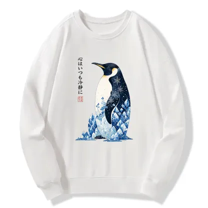 Tokyo-Tiger Keep Calm Penguin Classic Sweatshirt