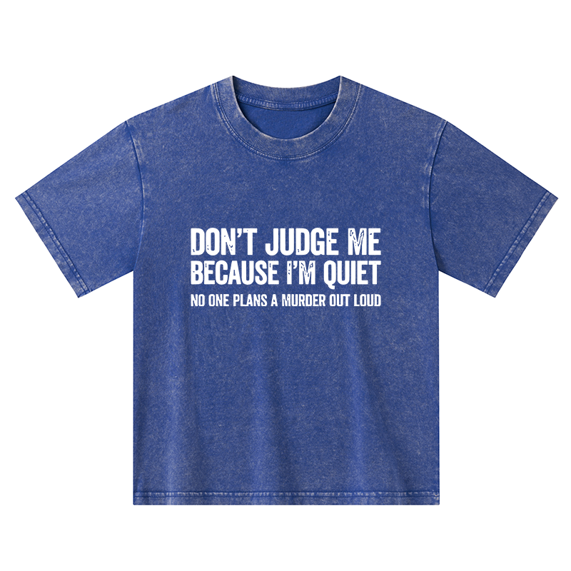 Tokyo-Tiger Sarcastic Funny Quote Kids Washed T-Shirt