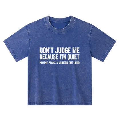 Tokyo-Tiger Sarcastic Funny Quote Kids Washed T-Shirt