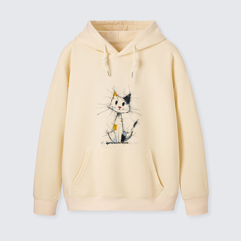 Tokyo-Tiger Minimal Splash Ink Cute Cat Classic Hoodie