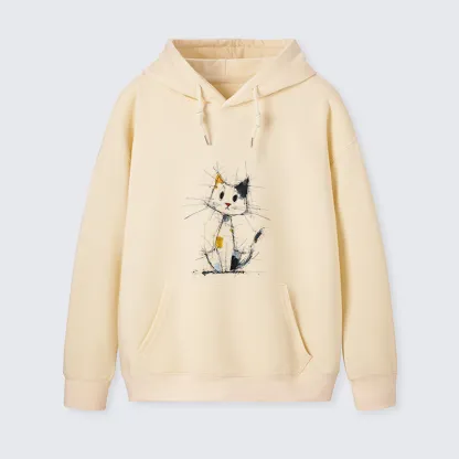 Tokyo-Tiger Minimal Splash Ink Cute Cat Classic Hoodie