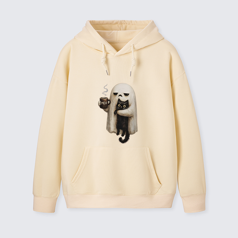 Tokyo-Tiger Ghost Cat Coffee Mood Classic Hoodie