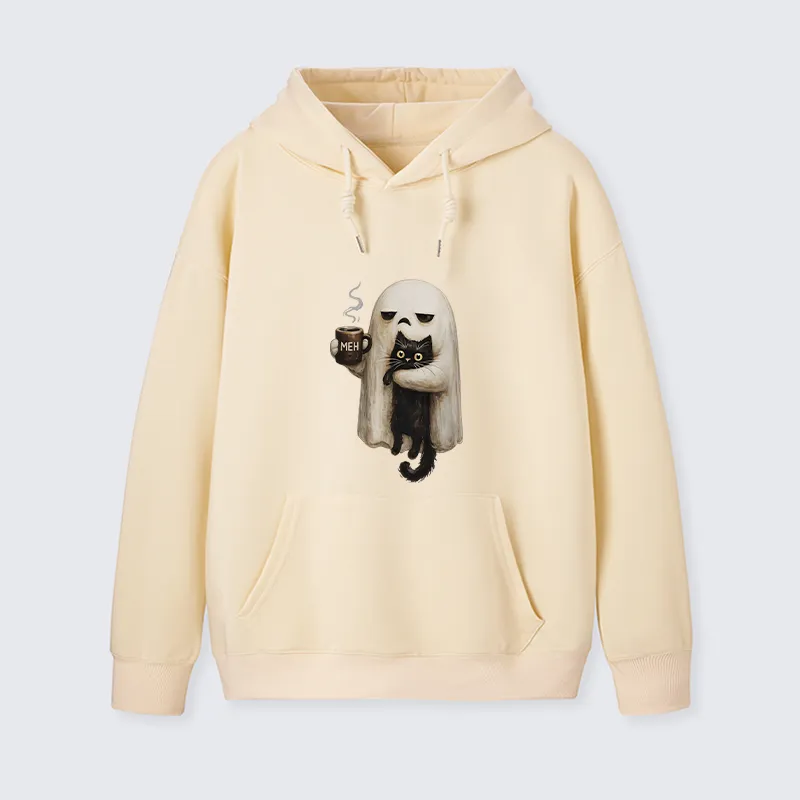 Tokyo-Tiger Ghost Cat Coffee Mood Classic Hoodie