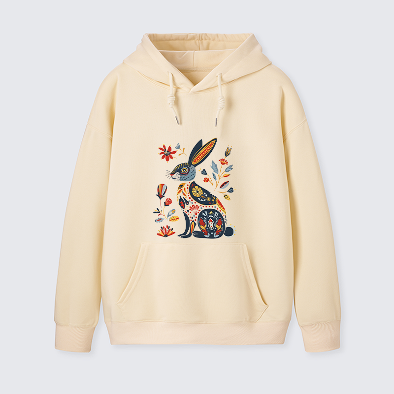 Tokyo-Tiger Folk Hare Bloom Classic Hoodie