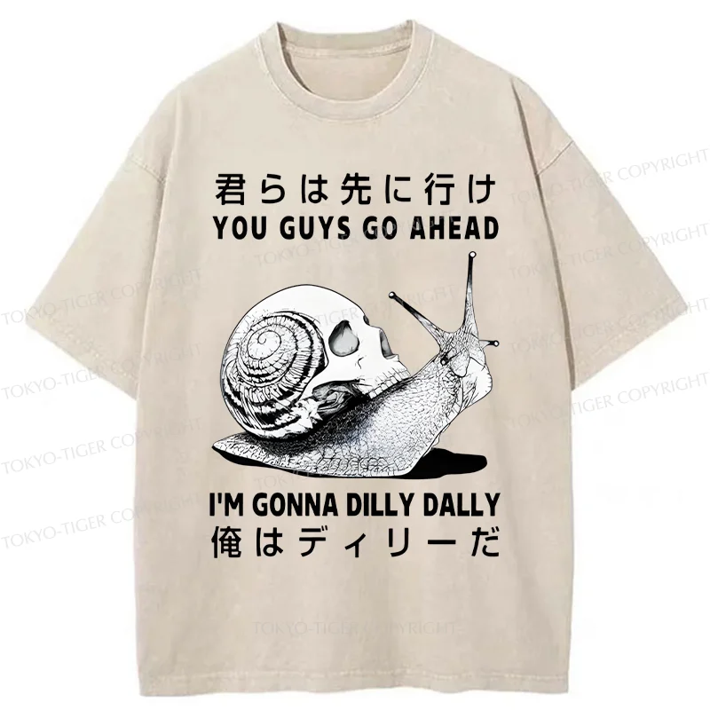 Tokyo-Tiger Dilly Dally's Snail Washed T-Shirt