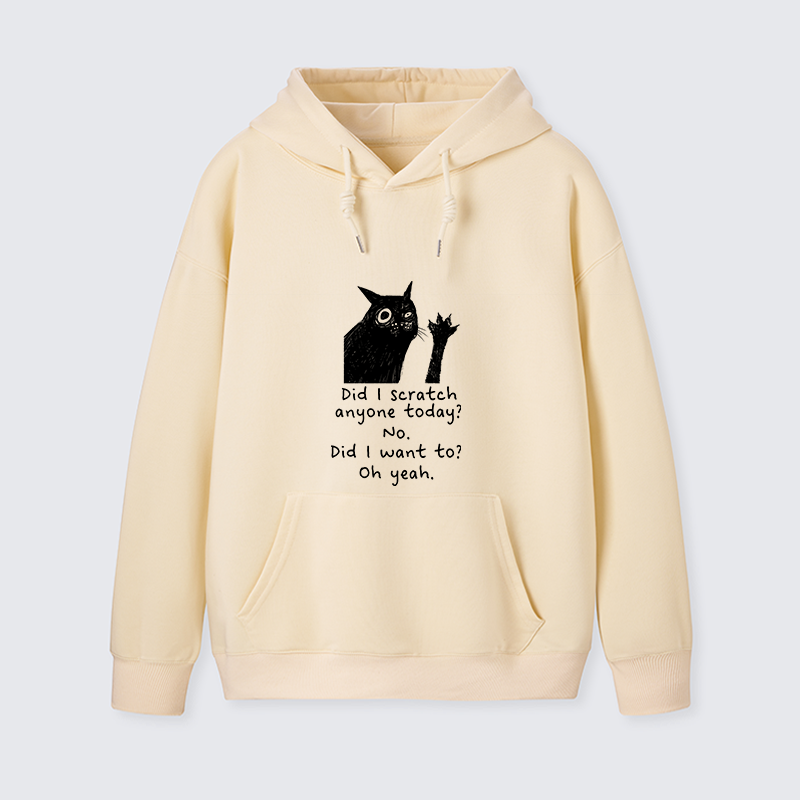 Tokyo-Tiger Black Cat Scratches People Classic Hoodie