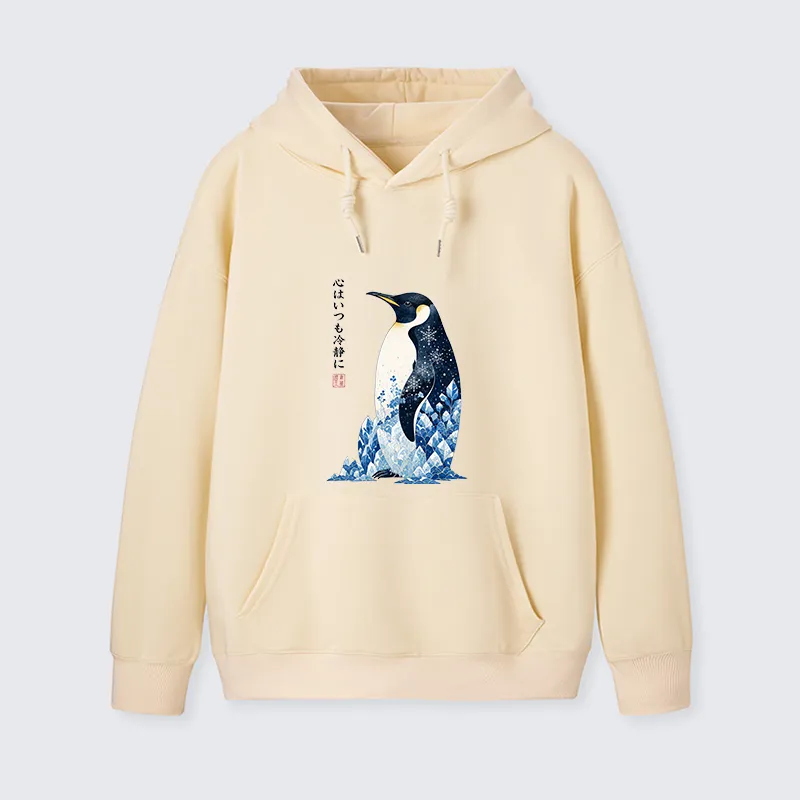 Tokyo-Tiger Keep Calm Penguin Classic Hoodie