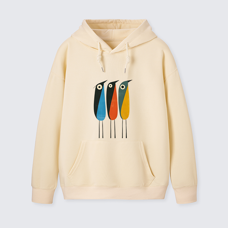 Tokyo-Tiger Bold Shape Birds Classic Hoodie