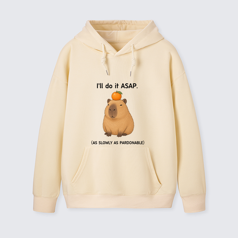 Tokyo-Tiger Slow Task Capybara Meme Classic Hoodie