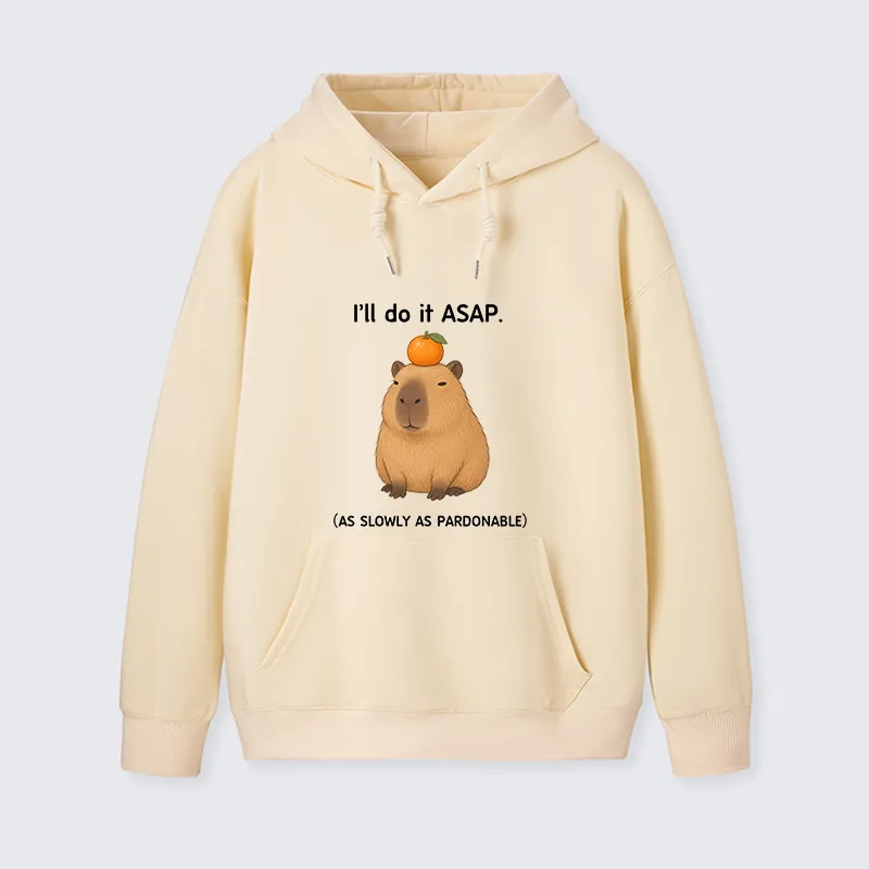 Tokyo-Tiger Slow Task Capybara Meme Classic Hoodie