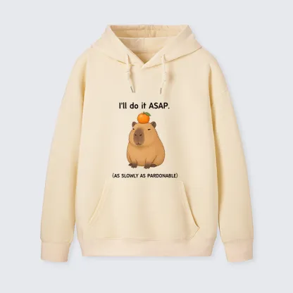 Tokyo-Tiger Slow Task Capybara Meme Classic Hoodie