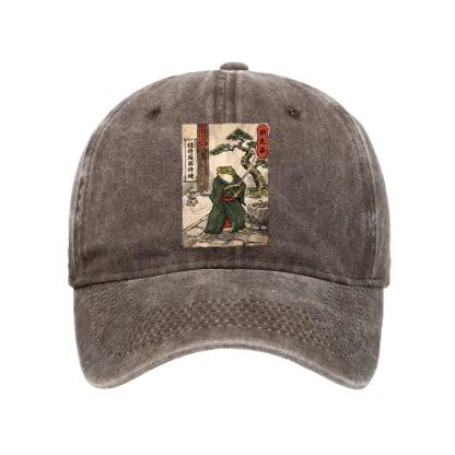 Tokyo-Tiger Samurai Frog Training Washed Cap