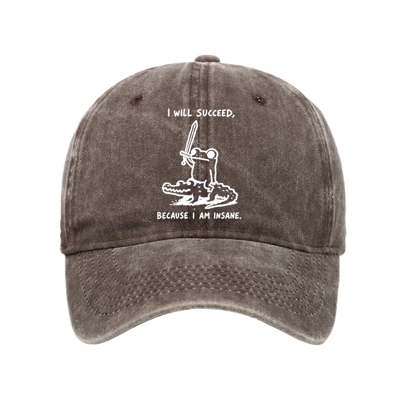Tokyo-Tiger Warrior Frog Funny Meme Washed Cap