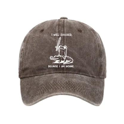 Tokyo-Tiger Warrior Frog Funny Meme Washed Cap