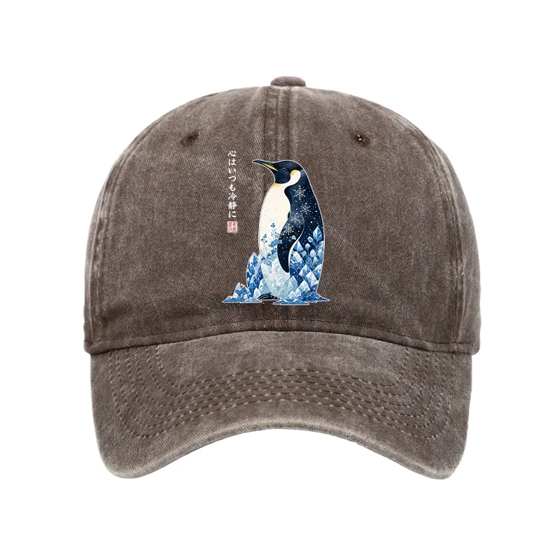 Tokyo-Tiger Keep Calm Penguin Washed Cap
