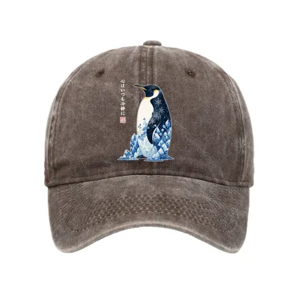 Tokyo-Tiger Keep Calm Penguin Washed Cap
