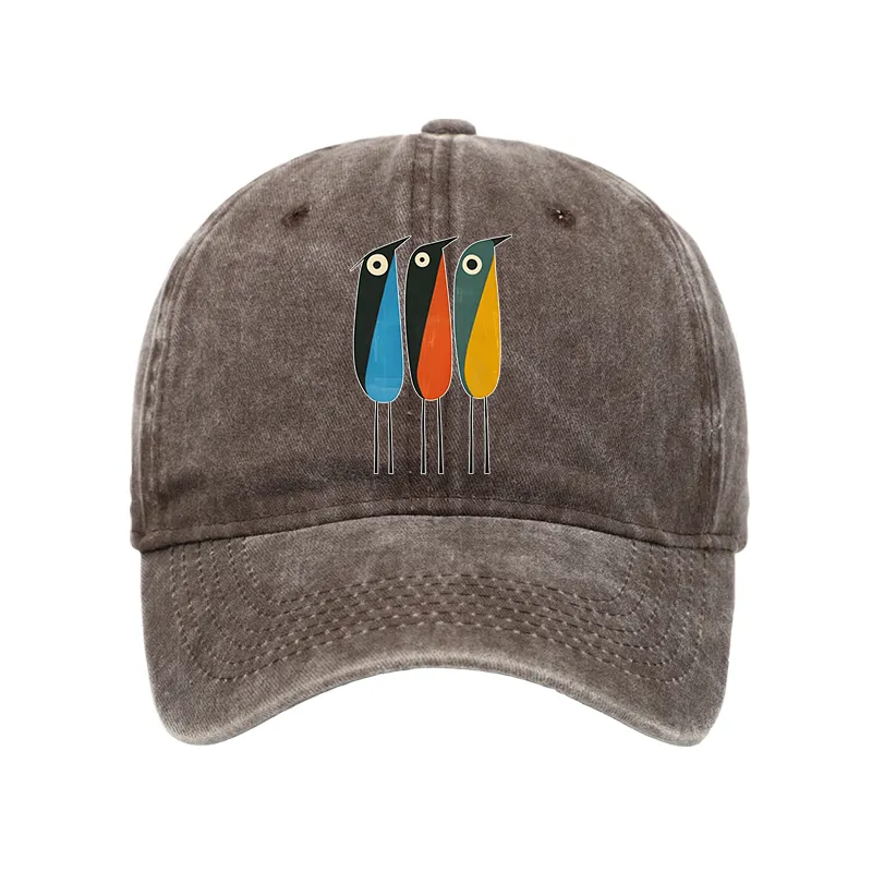 Tokyo-Tiger Bold Shape Birds Washed Cap