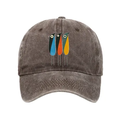 Tokyo-Tiger Bold Shape Birds Washed Cap