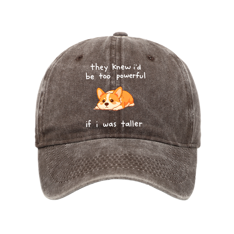 Tokyo-Tiger Funny Short Dog Joke Washed Cap