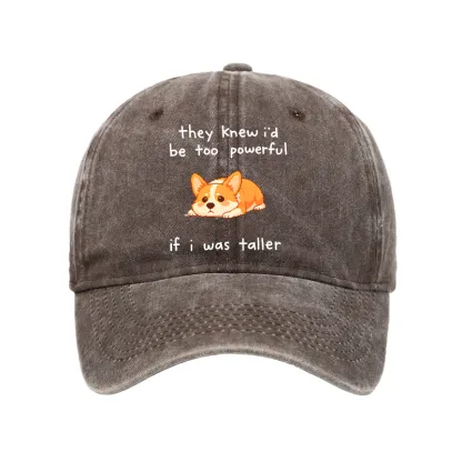 Tokyo-Tiger Funny Short Dog Joke Washed Cap