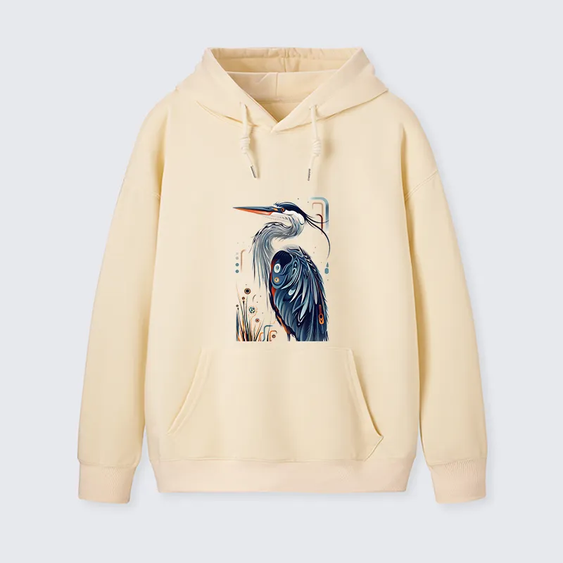 Tokyo-Tiger Stylish Blue Heron Classic Hoodie