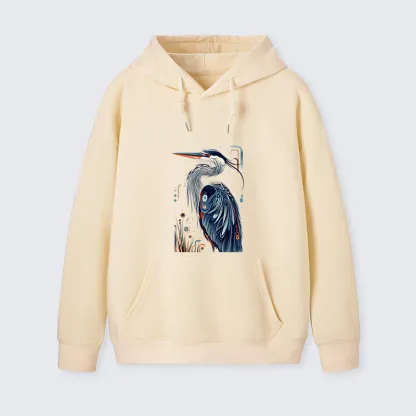 Tokyo-Tiger Stylish Blue Heron Classic Hoodie
