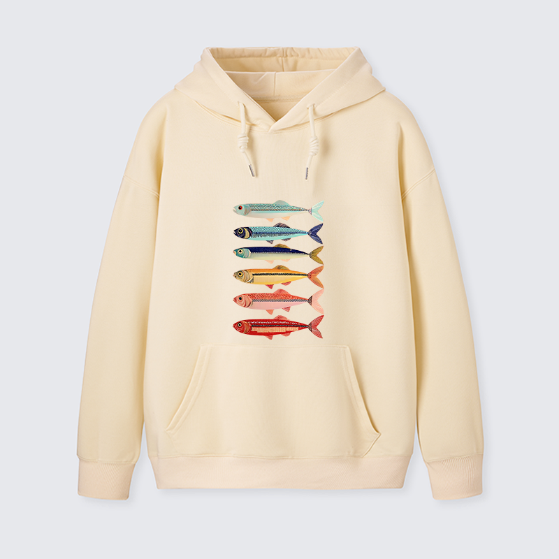 Tokyo-Tiger Colorful Fish Stack Classic Hoodie