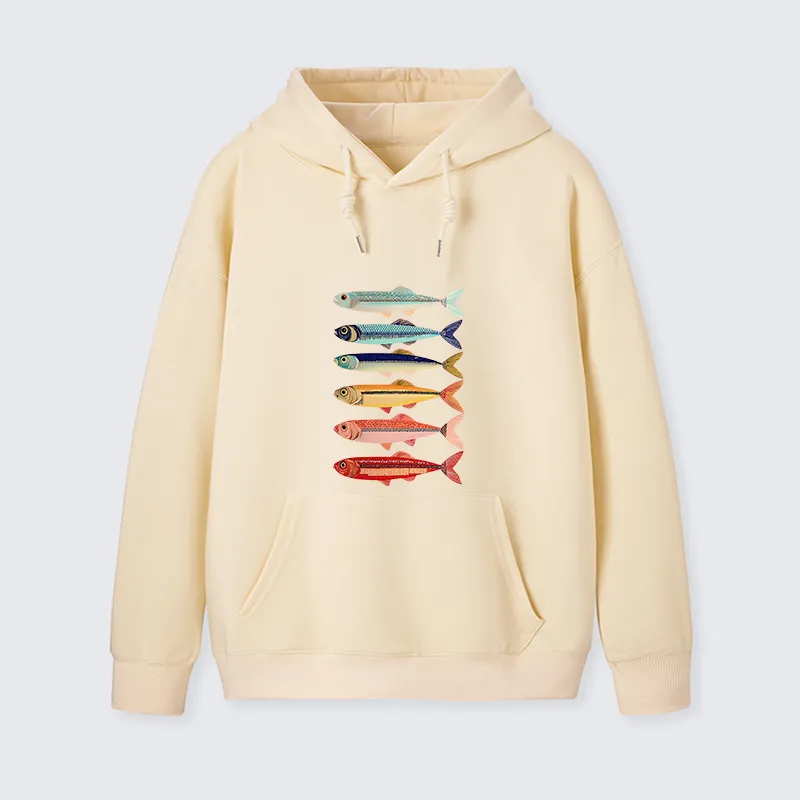 Tokyo-Tiger Colorful Fish Stack Classic Hoodie