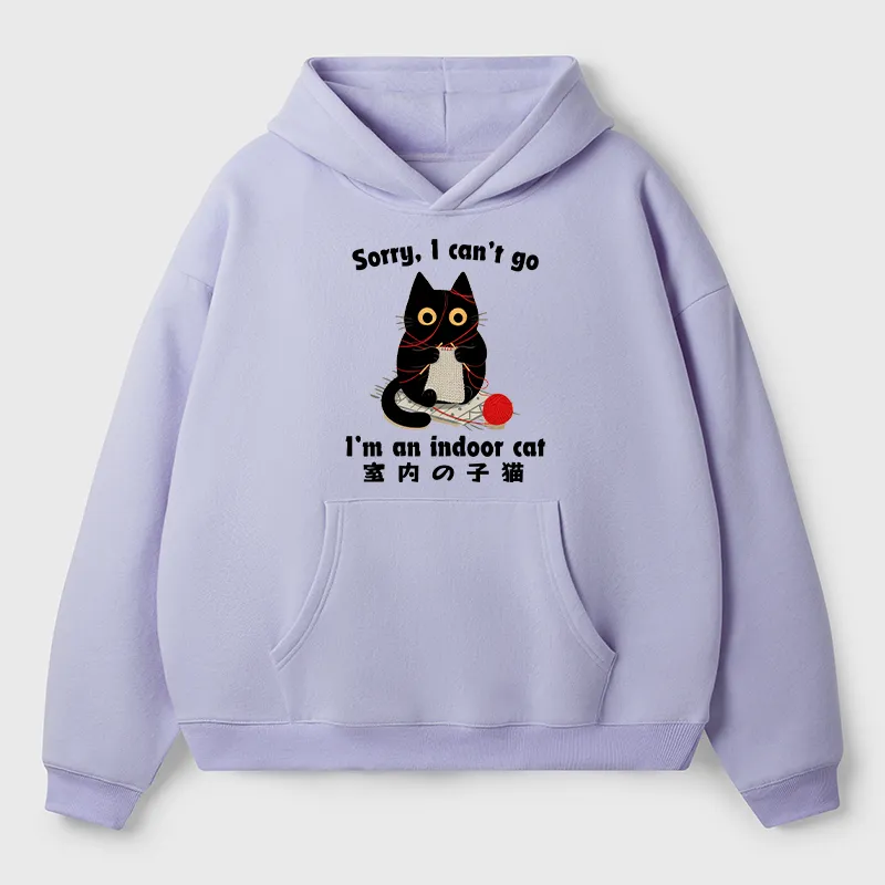 Tokyo-Tiger Indoor Cat Meme Adult Fleece Hoodie