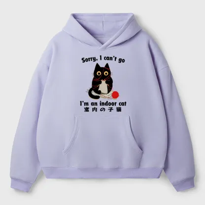 Tokyo-Tiger Indoor Cat Meme Adult Fleece Hoodie