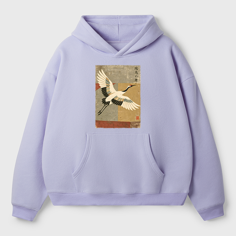 Tokyo-Tiger Crane Spirit Adult Fleece Hoodie