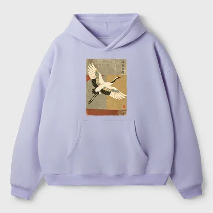Tokyo-Tiger Crane Spirit Adult Fleece Hoodie