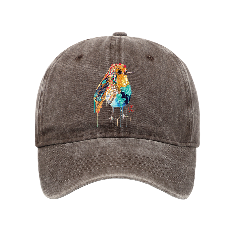 Tokyo-Tiger Sparkly Wild Bird Washed Cap
