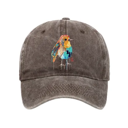 Tokyo-Tiger Sparkly Wild Bird Washed Cap