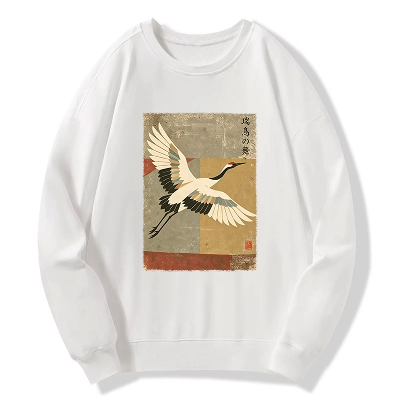 Tokyo-Tiger Crane Spirit Classic Sweatshirt