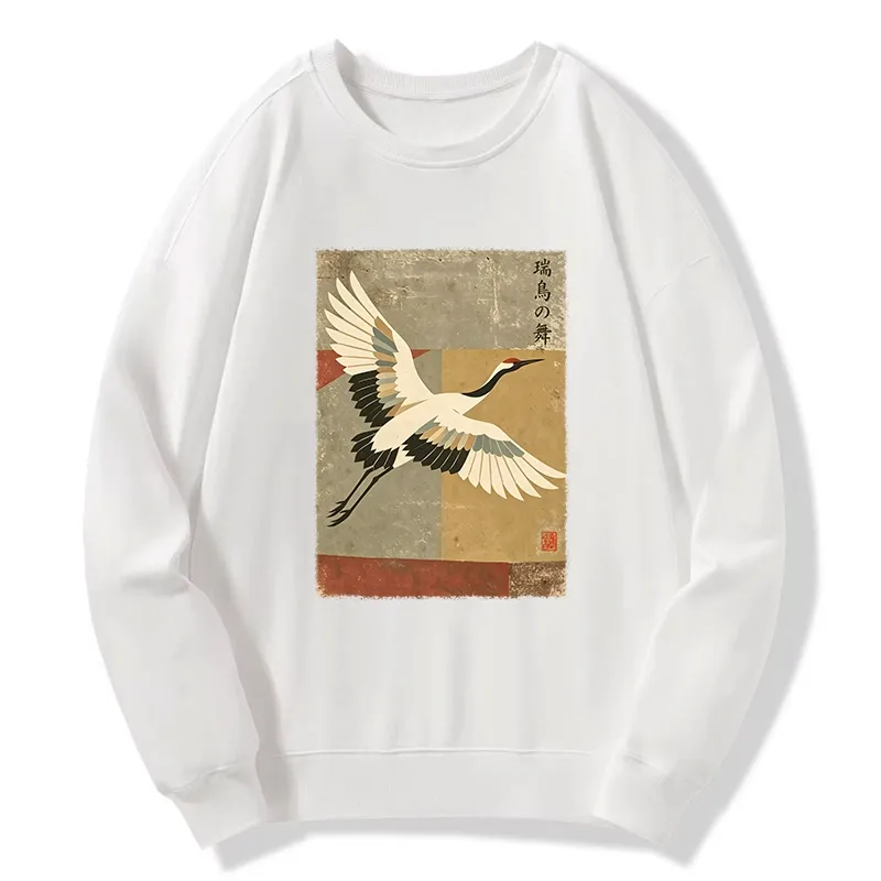 Tokyo-Tiger Crane Spirit Classic Sweatshirt